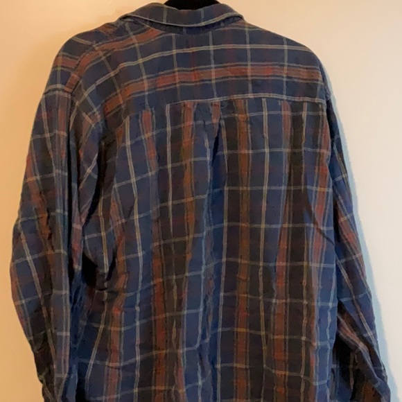 Cherokee Mens Long Sleeve Plaid Button Down Shirt XXLT - Picture 4 of 4